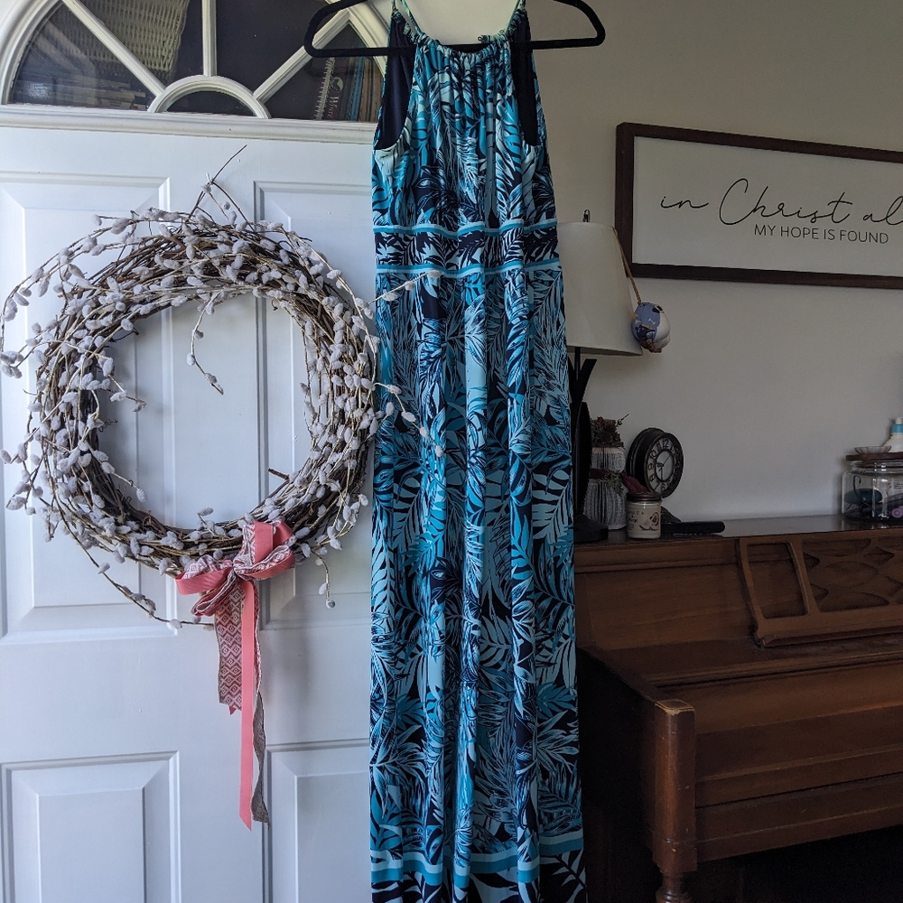 Roz & Ali maxi palm dress